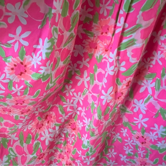 Lilly Pulitzer Pink Mini Dress Size 2 Spaghetti Straps - Picture 4 of 16